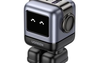 UGREEN Uno Charger 65W USB C Charger Nexode 3-Port GaN Charger Compact Fast USB C Power Adapter for MacBook Pro/Air, XPS 13, Note 20/10+, iPhone 16 Pro, Galaxy S24/S23, Steam Deck, ROG Ally(Black)