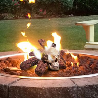 Fireproof Skull Firepit – Multi-Fuel Creepy Flames!