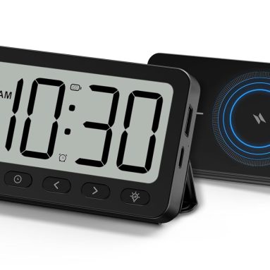 ANJANK Digital Travel Alarm Clock & Power Bank