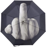 Middle Finger Compact Reverse Umbrella