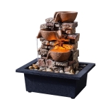 3-Tier Tabletop Fountain with LED Lights