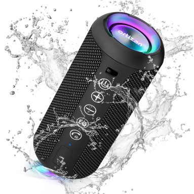 24W IPX7 Bluetooth Speaker – LED & 30H Play!