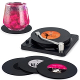 Retro Vinyl Coasters – Music Lover Gift!